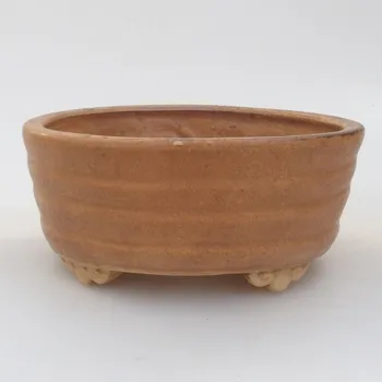 Květináč Keramická bonsai miska 10,5 x 9 x 4 cm hnědá 160876