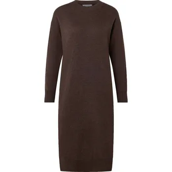 Dámské šaty 712847 - Tchibo - Pletené šaty s kašmírem - pro ženy - vel. M 40/42 - barva: hnědá