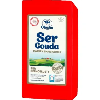 Sýr GOUDA Z OLECKA kus cca 500g OSM OLECKO