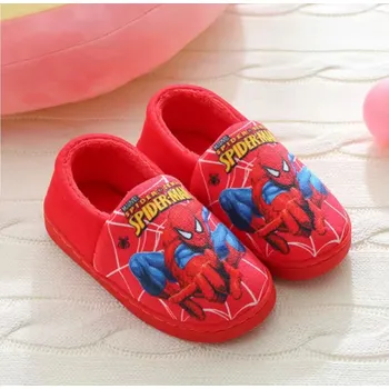 Dětská sálová obuv Dětské zimní nazouvací bačkory Spiderman Barva: červená (red heel), Velikost EUR: 36-37