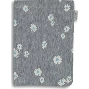 ESITO | Bavlněná Jersey žínka Království sedmikrásek - šedá / 19 x 14 cm