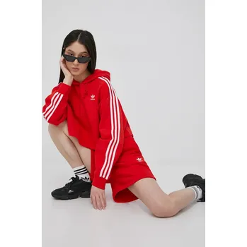 Dámská mikina Mikina adidas Originals Adicolor HC2017 dámská, červená barva, s aplikací, HC2017-VIRED 33X, vel. 40
