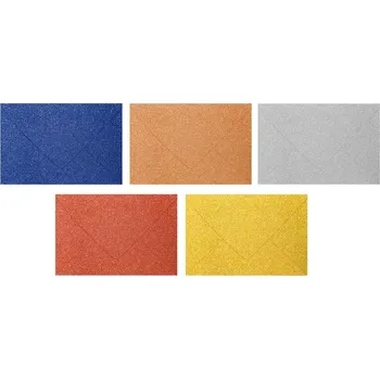 Obálka UNIPAP dopisní obálka metallic 120g C5 162x229mm - mix barev 5550389 593705