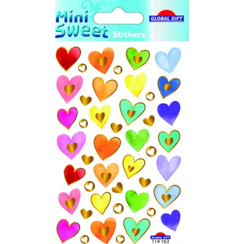 samolepka TEMPUSCreative Samolepky GG MS 114163 Colorful hearts 492286