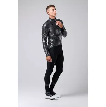 Cyklistická bunda GOBIK Cyklistická voděodolná pláštěnka - PLUVIA 2.0 - černá