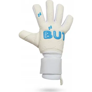 Brankářské rukavice BU1 HEAVEN T2 BRANKÁŘSKÉ RUKAVICE FOTBAL DĚTSKÉ - Bílá, Modrá - velikost 5 uk