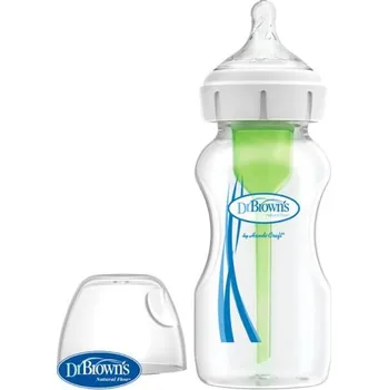 Kojenecká láhev DR.BROWN'S Láhev antikolik Options+ široké hrdlo 270 ml plast