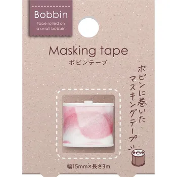 Kokuyo Bobbin washi páska, organza růžová