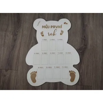 Dřevěná hračka Dřevěný medvídek na fotografie