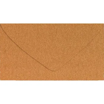 Obálka UNIPAP dopisní obálka metallic 120g DL 110x220mm - měděná 5550388 593704
