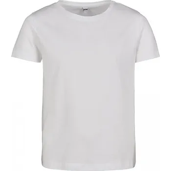 Dívčí tílko Build Your Brand Dívčí tričko s krátkými rukávy mírně zkrácený střih Barva: Bílá, Velikost: 134/140 BY115