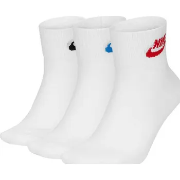 Pánské ponožky Kotníkové funkční ponožky Nike EVERYDAY ESSENTIAL (3 PAIRS) bílé DX5074-911 - L | UK 5 | US 7,5