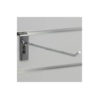Prodejní regál SLAT hák / háček PRO, délka 265 mm PRO, chrom