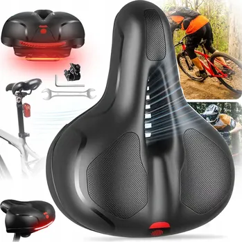 Sedlo na kolo SEDLO NA KOLO POHODLNÉ MĚKKÉ SPORTOVNÍ VELKÉ + POTAH