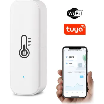 Senzor teploty a vlhkosti Tuya Wifi Chytrý Teploměr Vlhkoměr