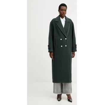 Dámský kabát Kabát s příměsí vlny Pinko 105770.A2SM zelená 79X, vel. XS