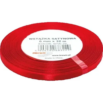 Stuha Brewis Atlasová stuha 06 mm červená - 26 593649