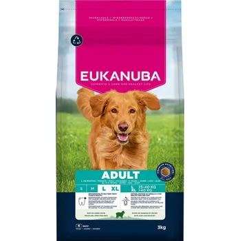 Krmivo pro psa 3kg Eukanuba Premium Nutrition Adult Large & Giant Breed jehněčí a rýže granule pro psy