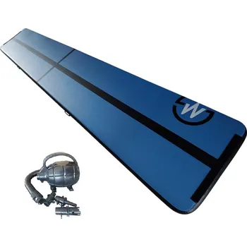 Žíněnka Airtrack MASTER nafukovací žíněnka 600 x 100 x 10 cm - modrá - černá - 2. jakost