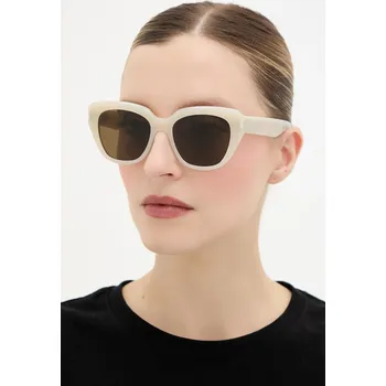 Sluneční brýle Sluneční brýle Saint Laurent dámské, béžová barva, SL 827 SL.827 80X, vel. 52