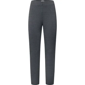 Dámské kalhoty 717466 - Tchibo - Látkové kalhoty s žakárovým vzorem kohoutí stopy - pro ženy - vel. L 44/46 - barva: černá/žakár