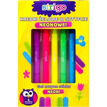 Pastelka Gelové Pastelky Strigo, twist-up gelové pastelky 5 ks