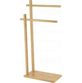 Věšák Dvojitý věšák Tyč 2x Na ručníky Bambusový