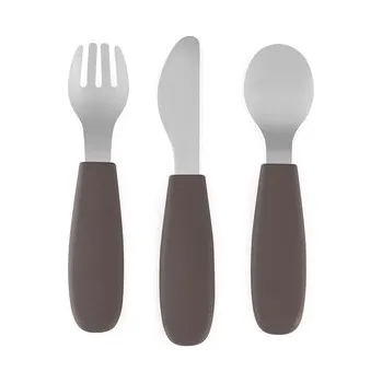 PETITE&MARS Sada příborů s nerezové oceli Take&Match Bitter Cocoa 12m+