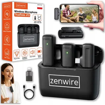 Mikrofon Mikrofon Zenwire 2x Mini Bezdrátový Klopový Mikrofon - Duální Set