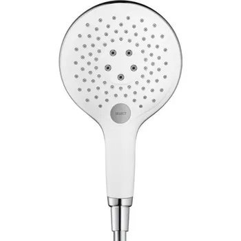 Sprchová hlavice Ruční sprcha HANSGROHE RAINDANCE SELECT S 3JET pr. 150 mm, 3 proudy, EcoSmart, bílá/chrom