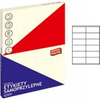 Organizační SAMOLEPICÍ štítky KANCELÁŘSKÉ Bílé Do archivu 105x48 Grand