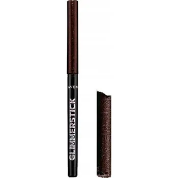 Oční linky Vysouvací tužka na oči Avon s třpytkami, hnědá