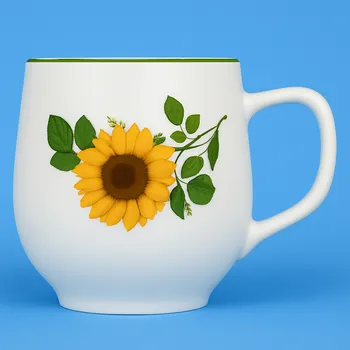 Hrnek Baňák 0,30l SLUNEČNICE Český porcelán Dubí