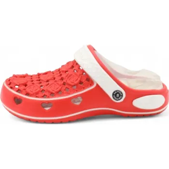 Dámské žabky SAMLUX® Dámské clogsy 1523 red Barva: Red, Velikost: 41