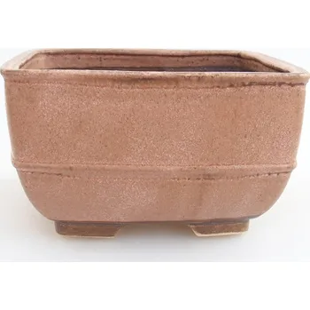 Květináč Keramická bonsai miska 16 x 16 x 9 cm růžová 160987