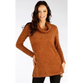 Dámské tričko Dámský rolák LITEX s dlouhým rukávem hnědý Barva: 426, Velikost: XL