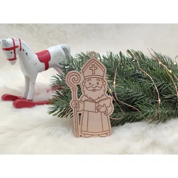 omalovánky Dřevěná vánoční omalovánka Mikuláš - D-decor