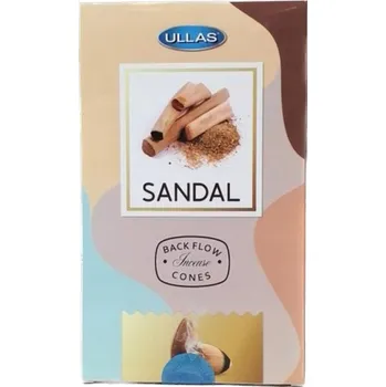 Vonná tyčinka ULLAS SANDAL BACKFLOW CONES vonné kužely s vůní santalového dřeva 20g