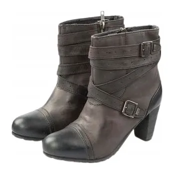 Dámské kozačky Levi's dámské kozačky do půlky lýtek na klínku, velikost 40