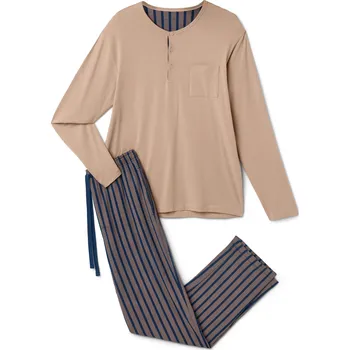 Dámské pyžamo 718704 - Tchibo - Pyžamo s modalem - pro muže - vel. S 44/46 - barva: modrá/s potiskem