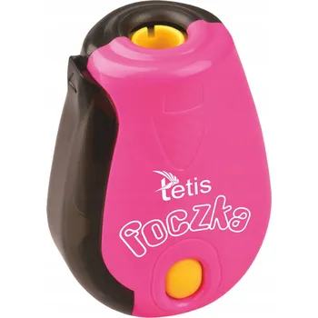 Ořezávátko Ořezávátko ruční, jednoduché, s nádobkou Tetis černé, růžové