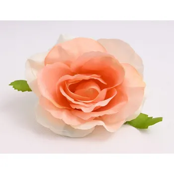 umělá květina Umělý květ růže 12 cm, meruňková