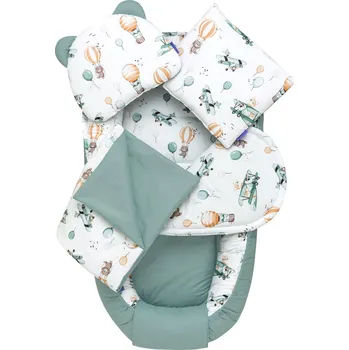 Hnízdečko pro miminko Zelený set na spaní do postýlky