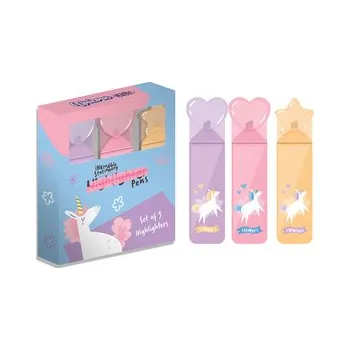 Zvýrazňovač Zvýrazňovač - Kouzelný Jednorožec - sada 3 ks