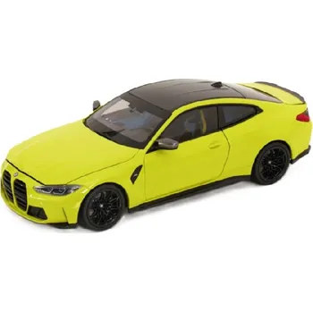 autíčko BMW M4 model hračka na baterie světla zvuk 1:32 Žlutá