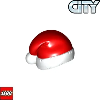 Stavebnice LEGO LEGO® Příslušenství k figurkám LEGO Santova čepice / Červená 10164pb03