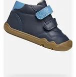 Chlapci barefoot GEOX STEPPIEUP B565WC00085C0700 TMAVĚ MODRÁ 27