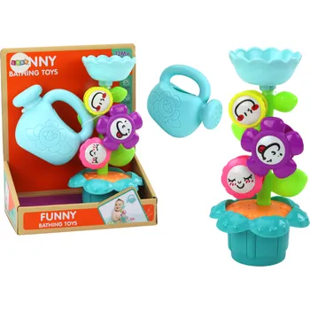 Hračka pro nejmenší LEAN Toys Hračka do koupele - Konev na zalévání s květinami