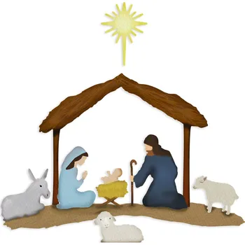 Kancelářská technika dp Craft Betlém 9ks - vyřezávací kovové šablony