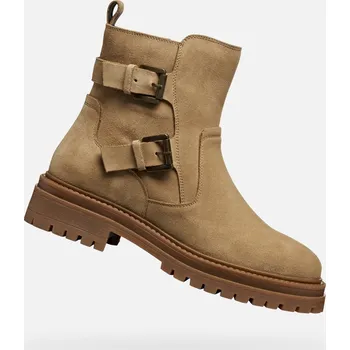 Dámské kozačky Dámské boty GEOX IRIDEA G009283 BÉŽOVÁ 38